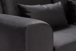 Scandinavian Choice Copenhagen Compact 3-seters Vendbar L-formet Divansofa i Fløyel