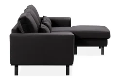 Scandinavian Choice Copenhagen Compact 3-seters Vendbar L-formet Divansofa i Fløyel