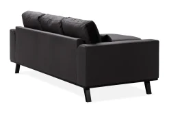 Scandinavian Choice Copenhagen Compact 3-seters Vendbar L-formet Divansofa i Fløyel
