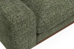 Scandinavian Choice Sofa Med Sjeselong-Copenhagen Premium 4-personers Højrevendt L-formet Dyb Divansofa i Chenille Grønn