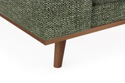 Scandinavian Choice Sofa Med Sjeselong-Copenhagen Premium 4-personers Højrevendt L-formet Dyb Chaiselongsofa i Chenille Grønn