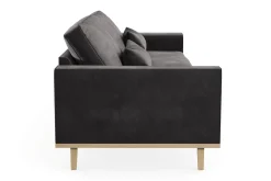 Scandinavian Choice Velour Sofa & Fløyel Sofa-Copenhagen 4-seters Fløyelssofa Mørkegrå