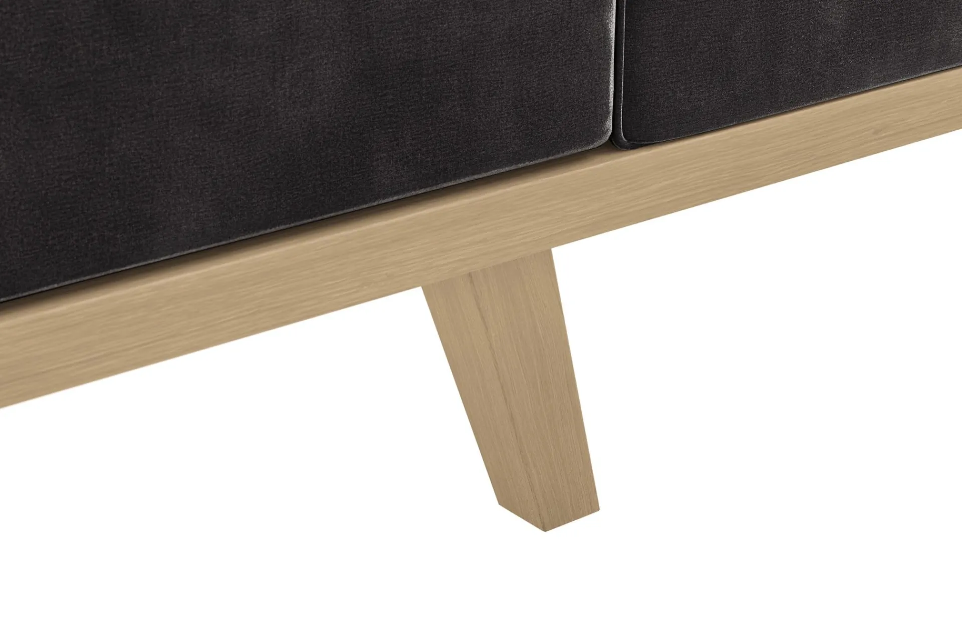 Scandinavian Choice Velour Sofa & Fløyel Sofa-Copenhagen 4-seters Fløyelssofa Mørkegrå