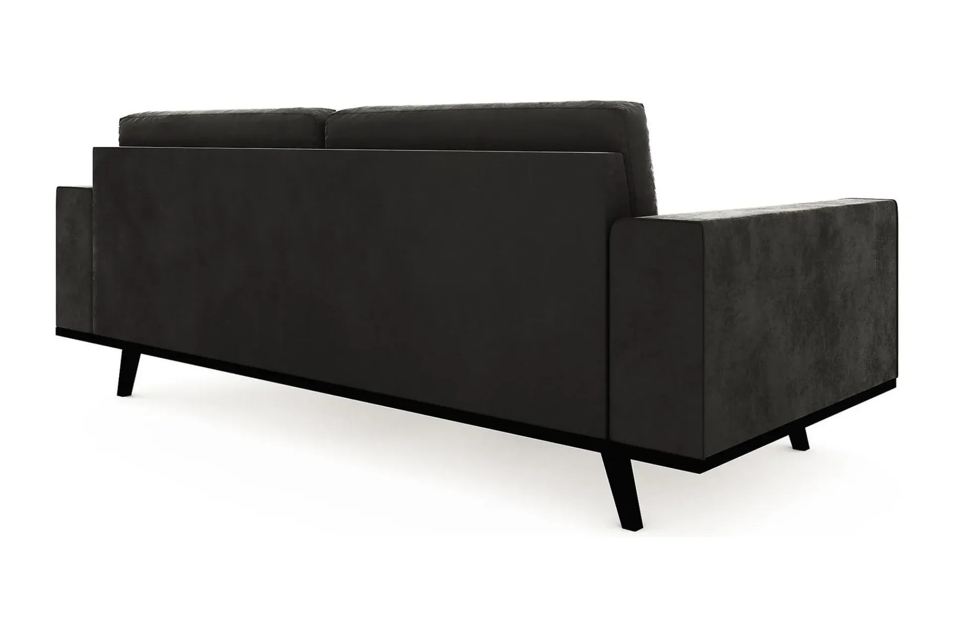 Scandinavian Choice Velour Sofa & Fløyel Sofa-Copenhagen 3-seters Fløyelssofa Mørkegrå