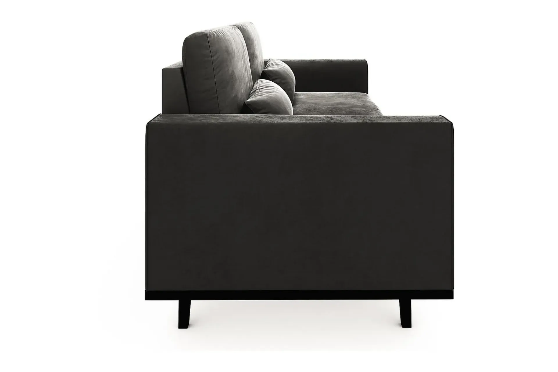 Scandinavian Choice Velour Sofa & Fløyel Sofa-Copenhagen 3-seters Fløyelssofa Mørkegrå