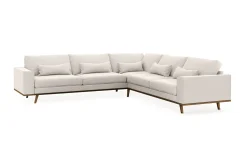 Scandinavian Choice Copenhagen 6-seters L-formet Hjørnesofa i Fløyel
