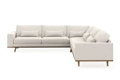Scandinavian Choice Copenhagen 6-seters L-formet Hjørnesofa i Fløyel