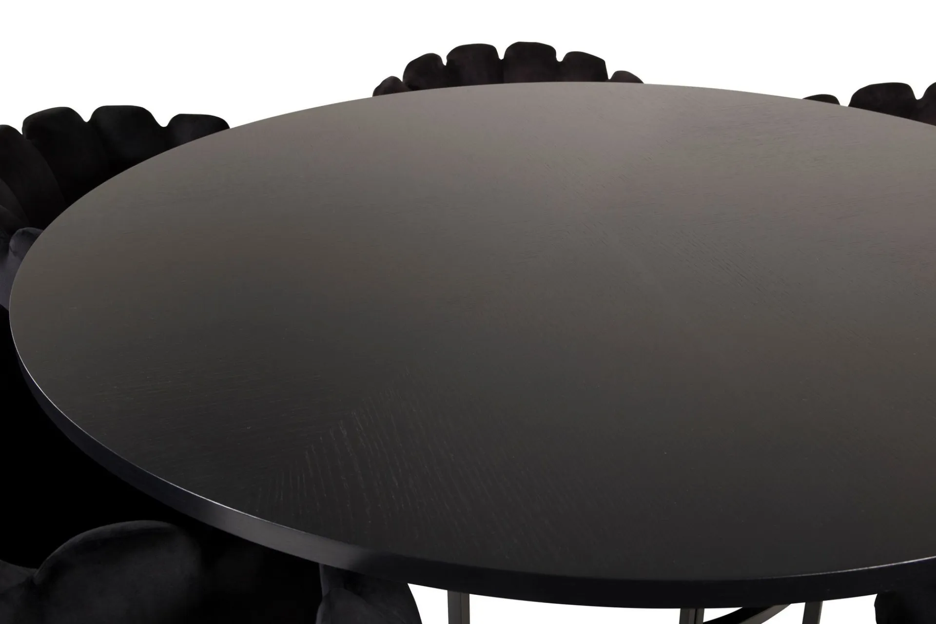 Furniture Fashion Spisegrupper-Copenhagen Spisegruppe med 6 Limhamn Spisestoler Svart