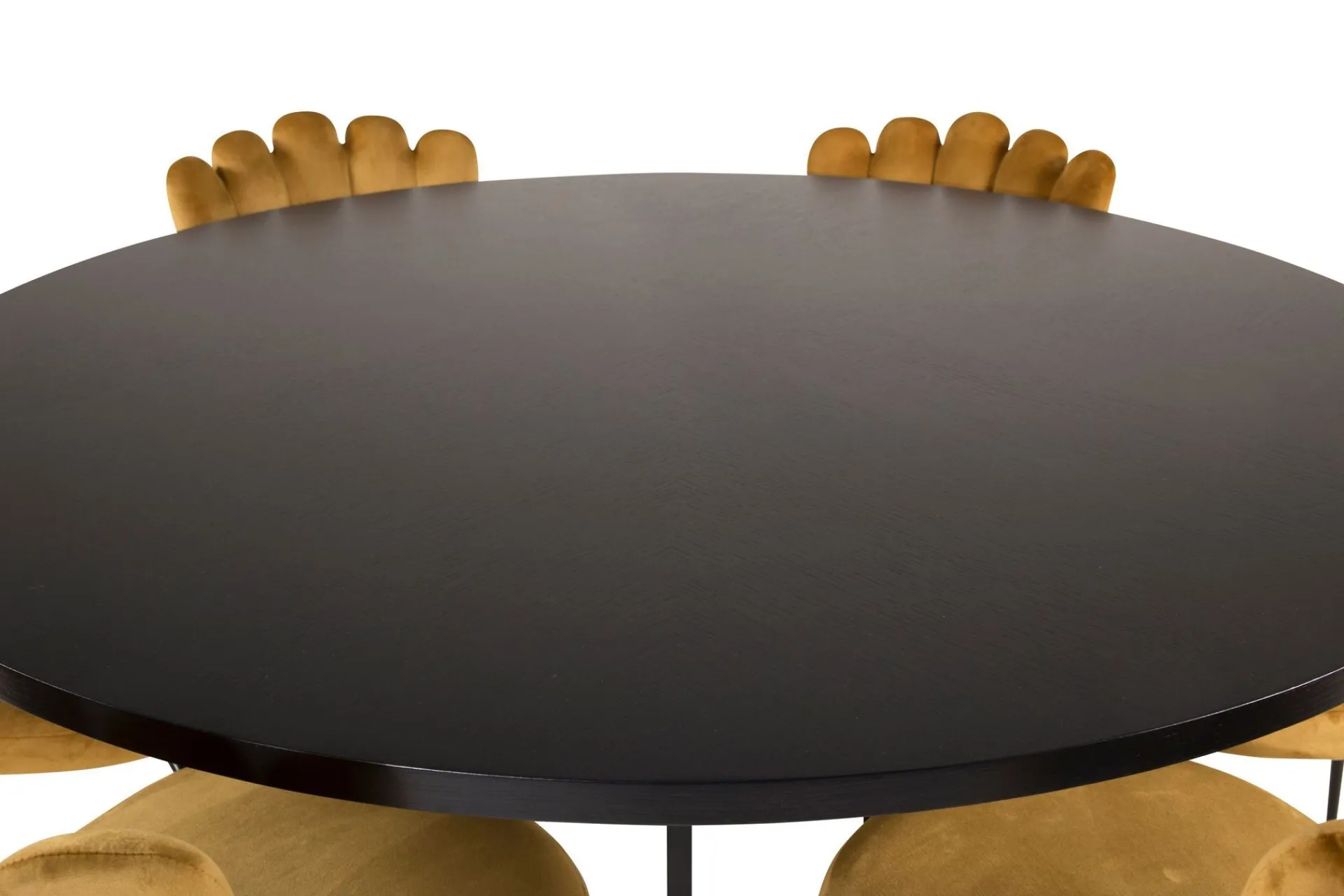 Furniture Fashion Spisegrupper-Copenhagen Spisegruppe med 6 Limhamn Spisestoler Gul Svart,Gul