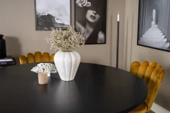 Furniture Fashion Spisegrupper-Copenhagen Spisegruppe med 4 Limhamn Spisestoler Gul Svart,Gul