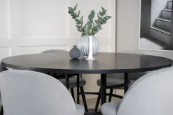 Copenhagen Spisegruppe med 6 Valerie Spisestoler Cordfløyel