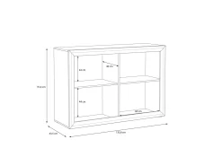 Sideboard & Skjenker-Corlius Sideboard 44x134 cm Beige/Brun