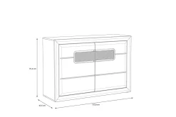 Sideboard & Skjenker-Corlius Sideboard 44x134 cm Beige/Brun
