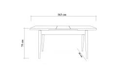 Spisebord & Kjøkkenbord-Corralez Bord 75 cm Tre/Natur,Grønn