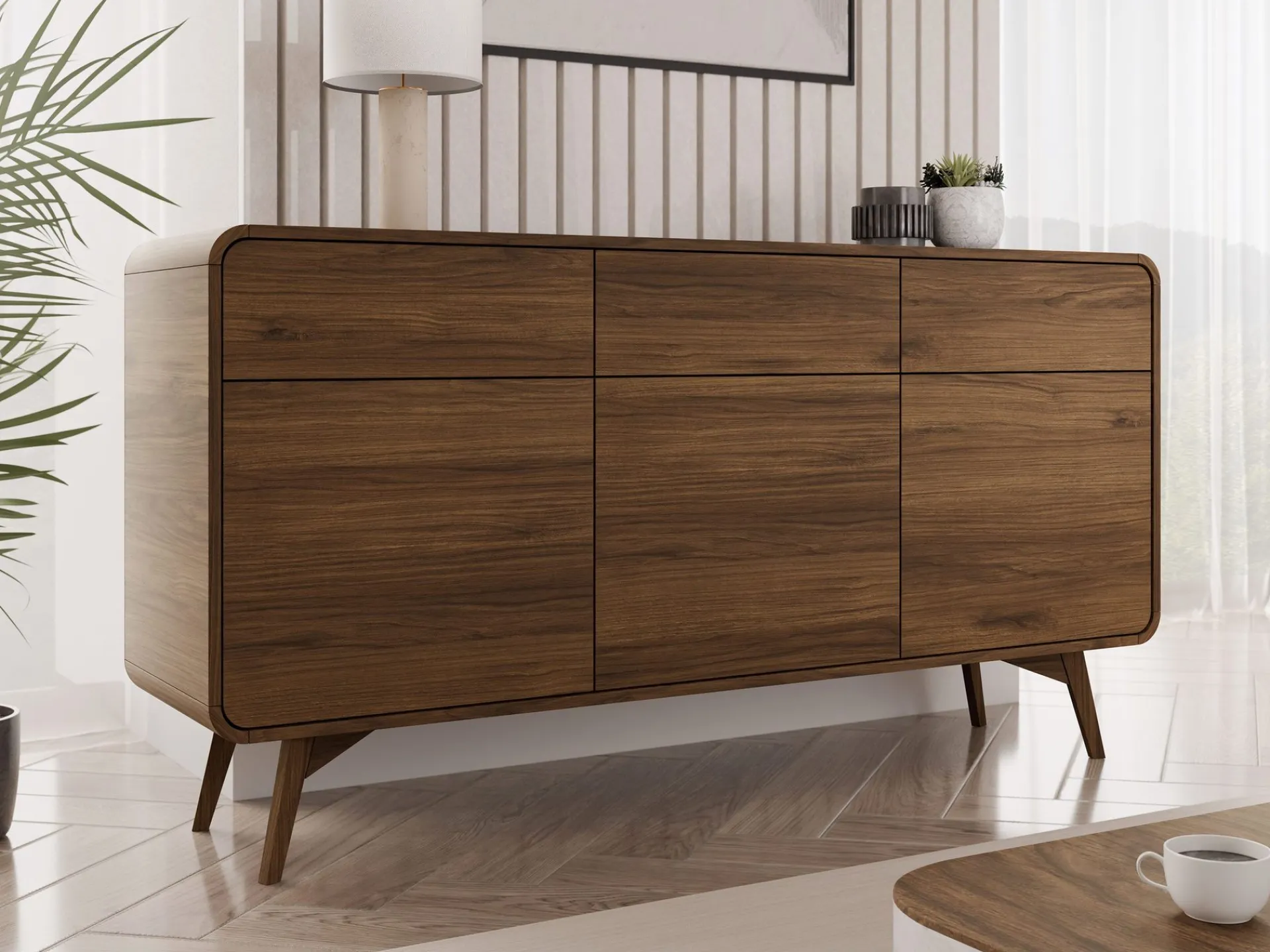 Skap|Vegghengt Oppbevaring-Corvan Skjenk 160 cm brown