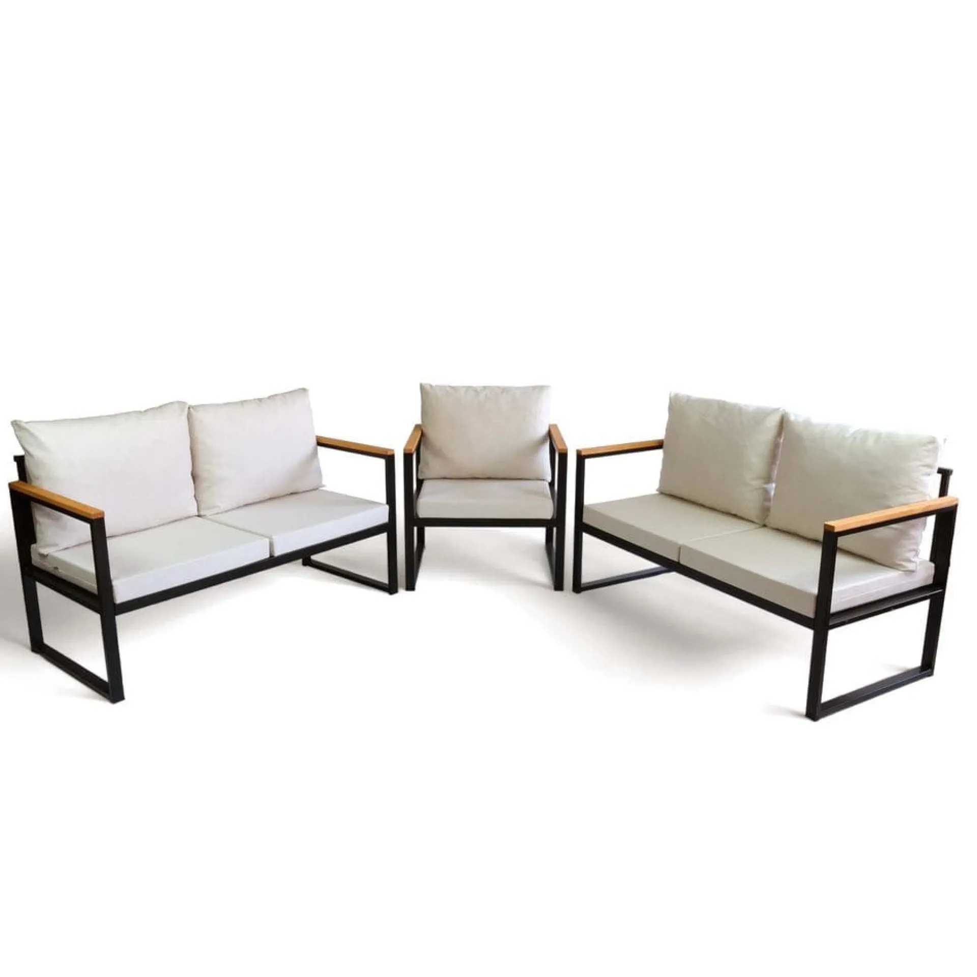 Loungesett|Loungesett-Cove 5-seters Sofagruppe Utendørs Beige