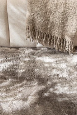 KM Home Moderne Tepper-Cozy Ryeteppe 133x190 cm Rektangulært Grey