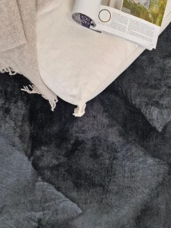KM Home Moderne Tepper-Cozy Ryeteppe 240x340 cm Rektangulær Svart