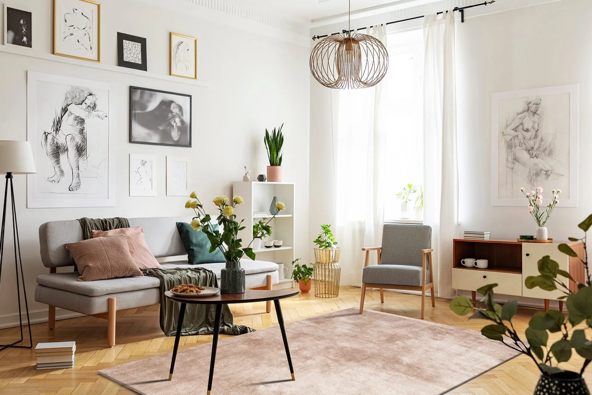 KM Home Moderne Tepper-Cozy Ryeteppe 160x230 cm Rektangulær Lin
