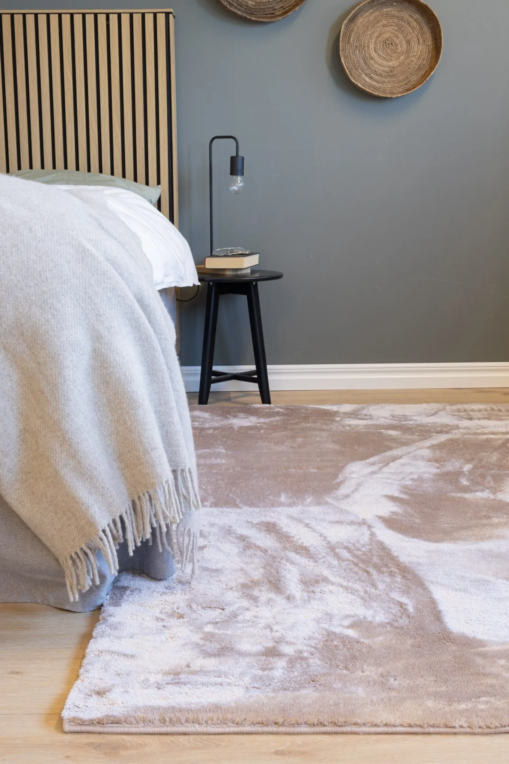 KM Home Moderne Tepper-Cozy Ryeteppe 160x230 cm Rektangulær Lin