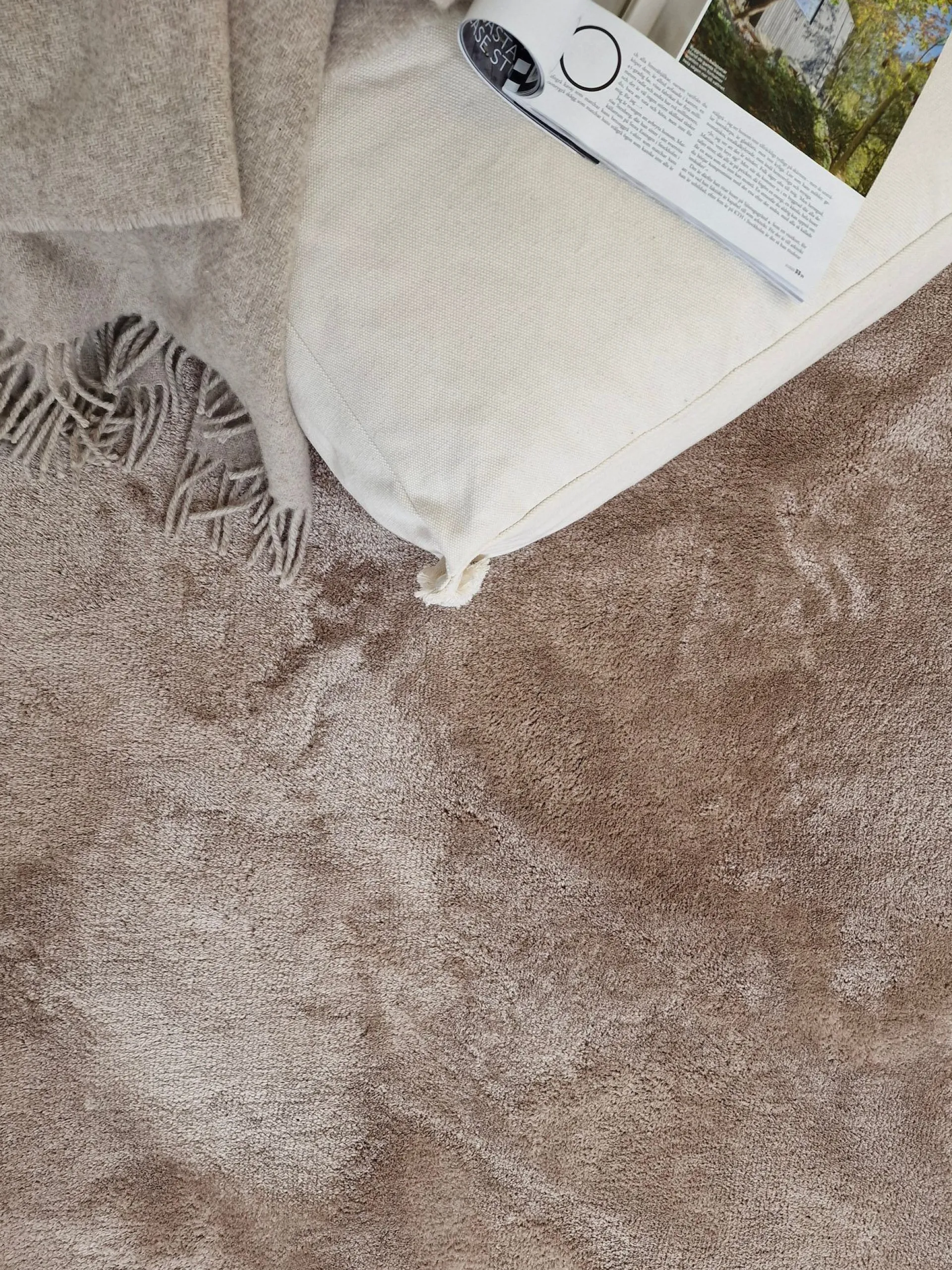 KM Home Moderne Tepper-Cozy Ryeteppe 160x230 cm Rektangulær Lin