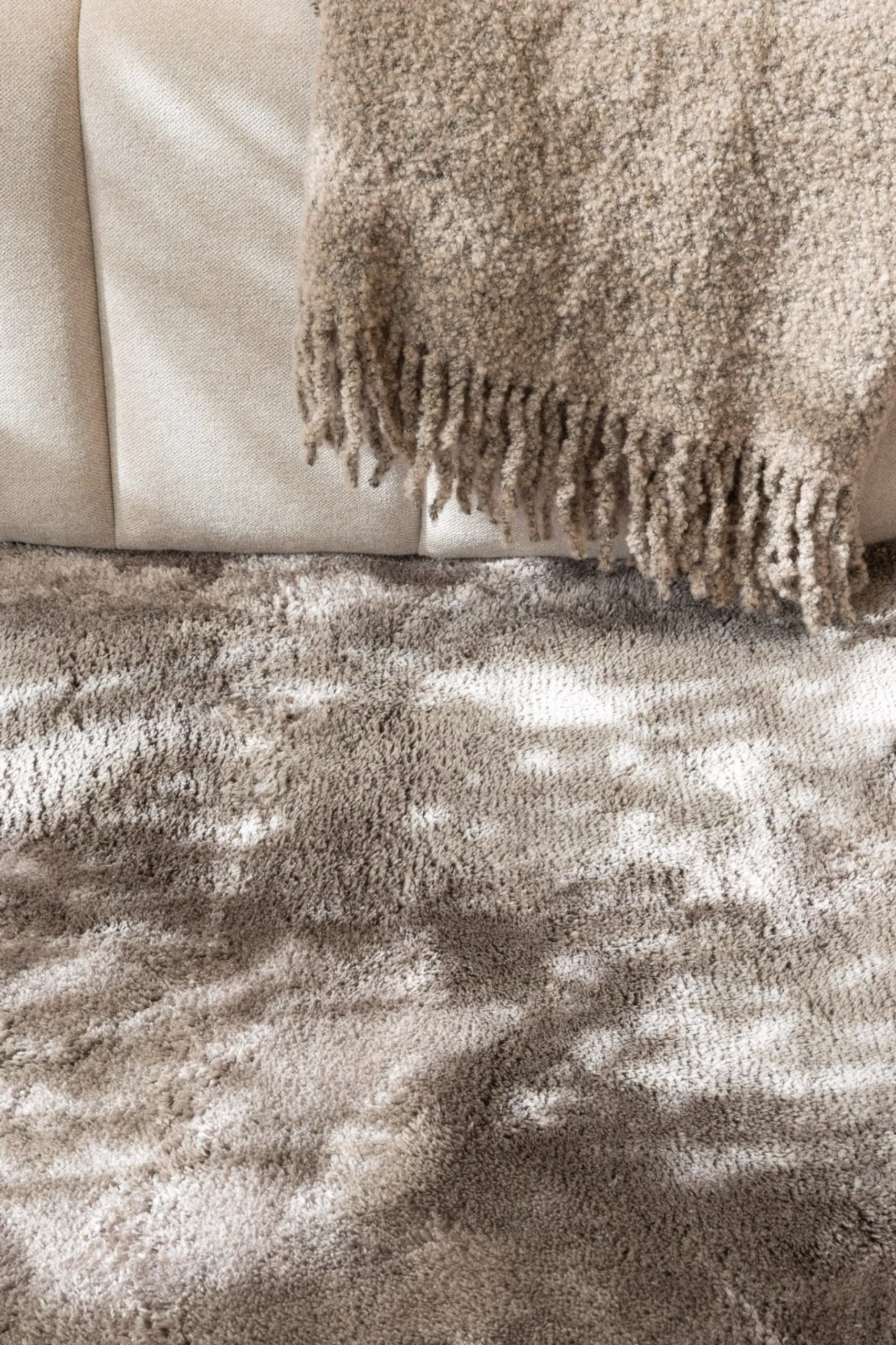 KM Home Moderne Tepper-Cozy Ryeteppe 160x230 cm Rektangulær Grey