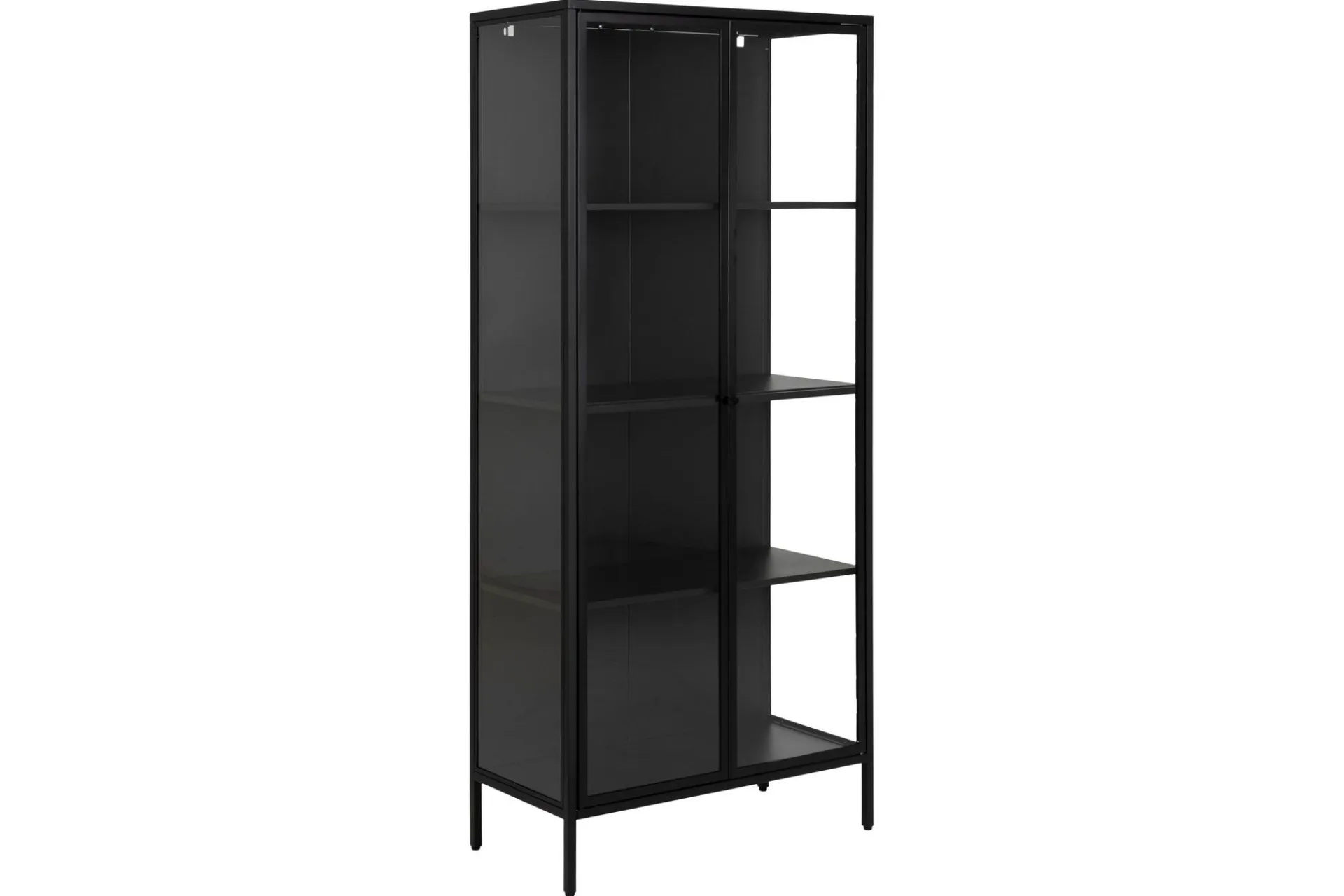 Vitrineskap|Skap-Crabtree Vitrineskap 180 cm Svart