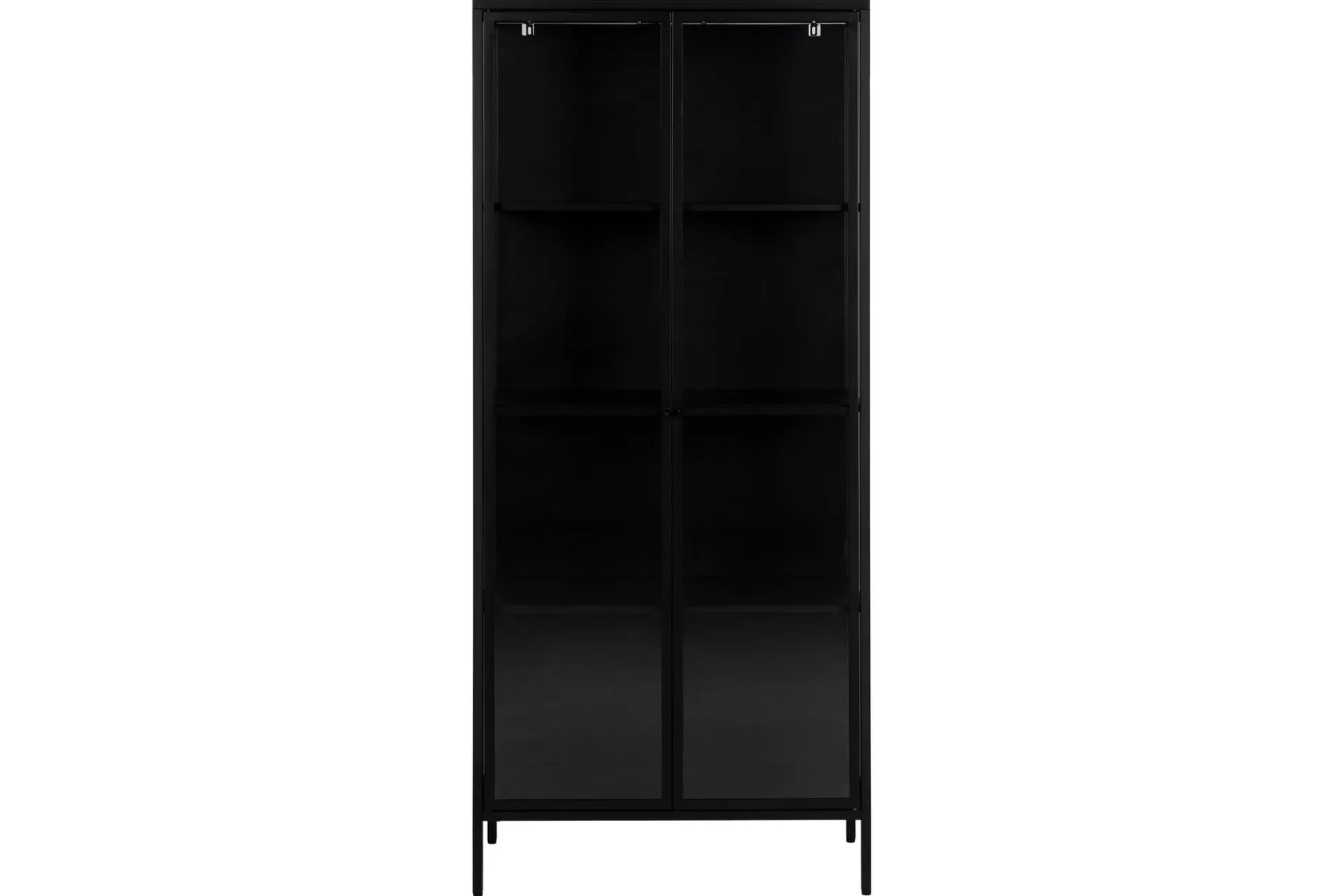 Vitrineskap|Skap-Crabtree Vitrineskap 180 cm Svart