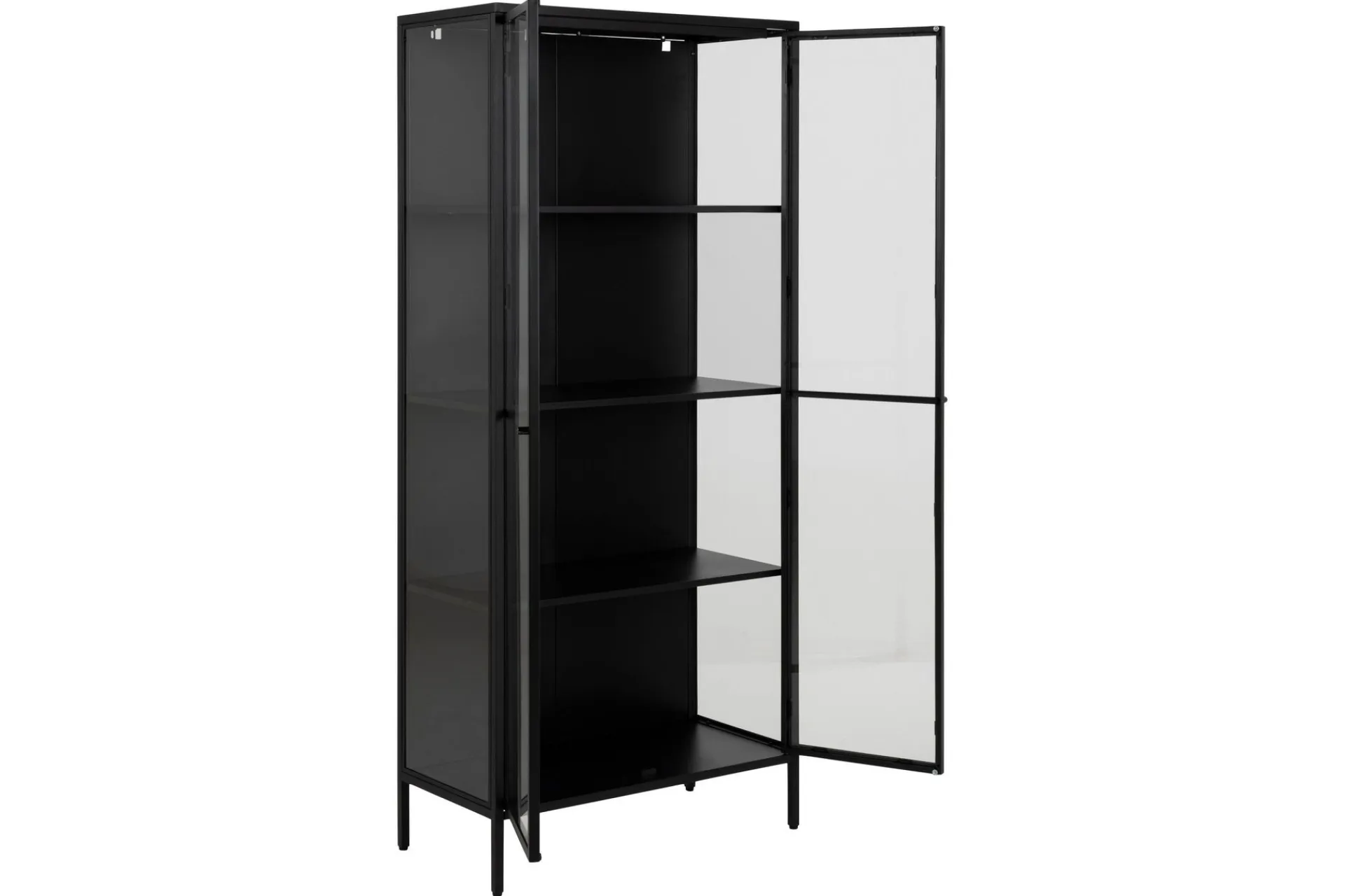 Vitrineskap|Skap-Crabtree Vitrineskap 180 cm Svart