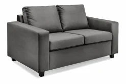 Basic Home 2 Seter Sofa-Crazy 2-seters Fløyelssofa Mørkegrå