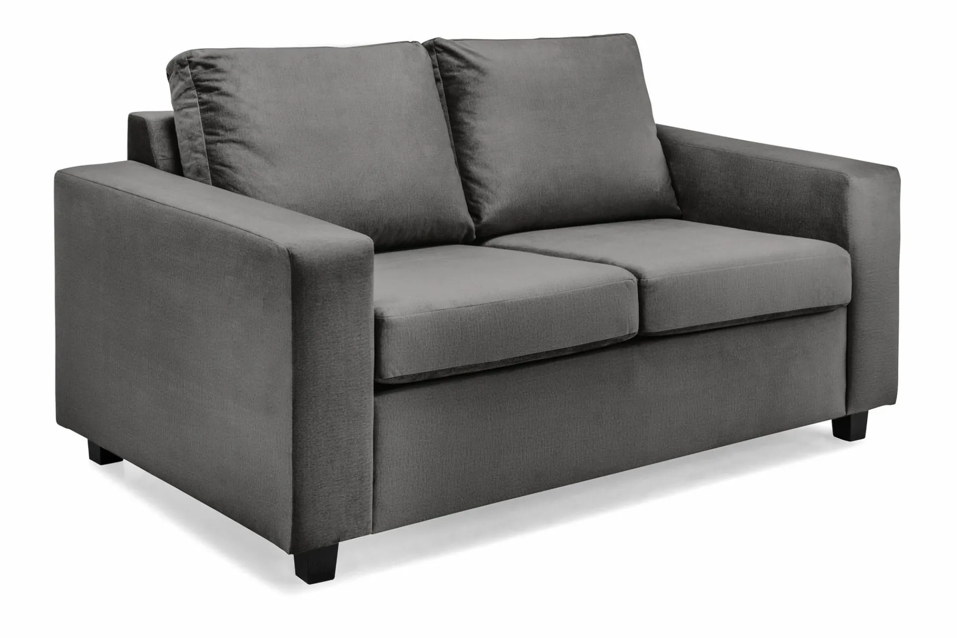 Basic Home 2 Seter Sofa-Crazy 2-seters Fløyelssofa Mørkegrå
