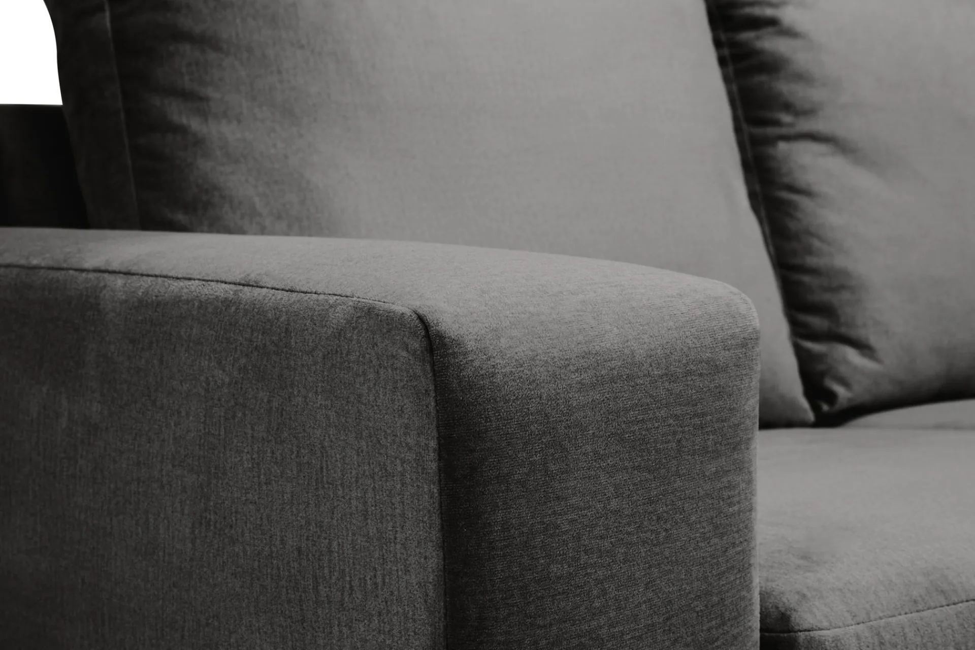 Basic Home 2 Seter Sofa-Crazy 2-seters Fløyelssofa Mørkegrå