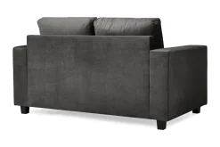 Basic Home 2 Seter Sofa-Crazy 2-seters Fløyelssofa Mørkegrå