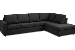 Basic Home Sofa Med Sjeselong-Crazy 4-seters Høyrevendt L-formet Sjeselongsofa i Stoff Grey