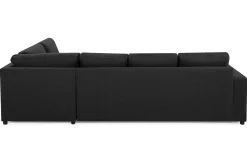 Basic Home Sofa Med Sjeselong-Crazy 4-seters Høyrevendt L-formet Sjeselongsofa i Stoff Grey