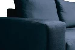 Basic Home Crazy 4-seters Høyrevendt U-formet Large Sofa med Divan og Sjeselong i Fløyel