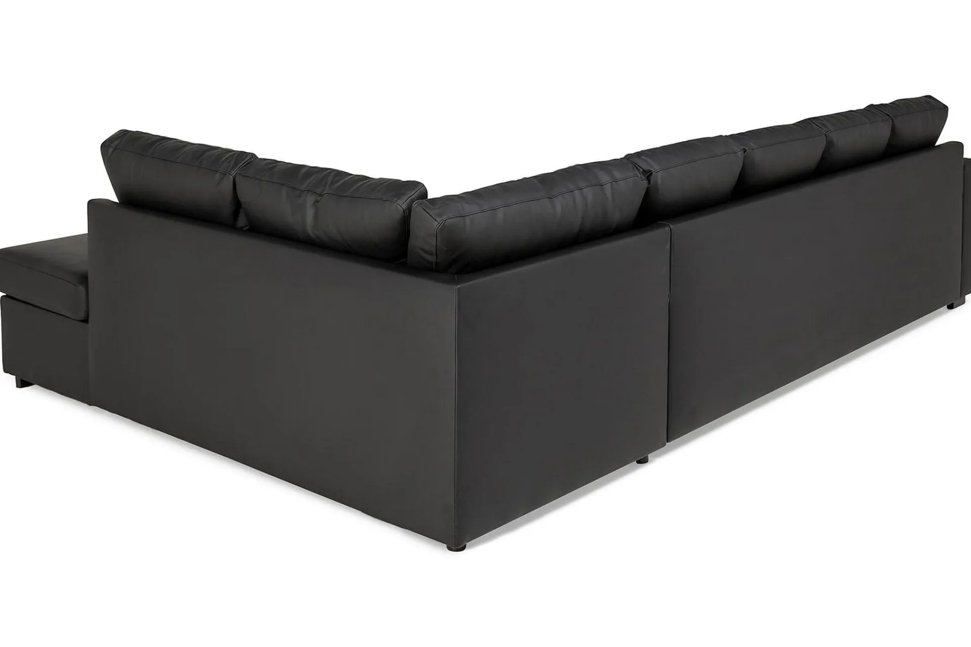 Basic Home Crazy 5-seters Høyrevendt U-formet X-Large Sofa med Divan og Sjeselong i Kunstlær