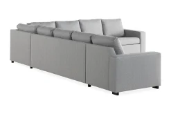 Basic Home Crazy 7-seters Vendbar L-formet XX-Large Hjørnesofa i Stoff