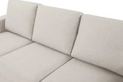 Basic Home Crazy 3-seters Vendbar L-formet Sjeselongsofa i Stoff