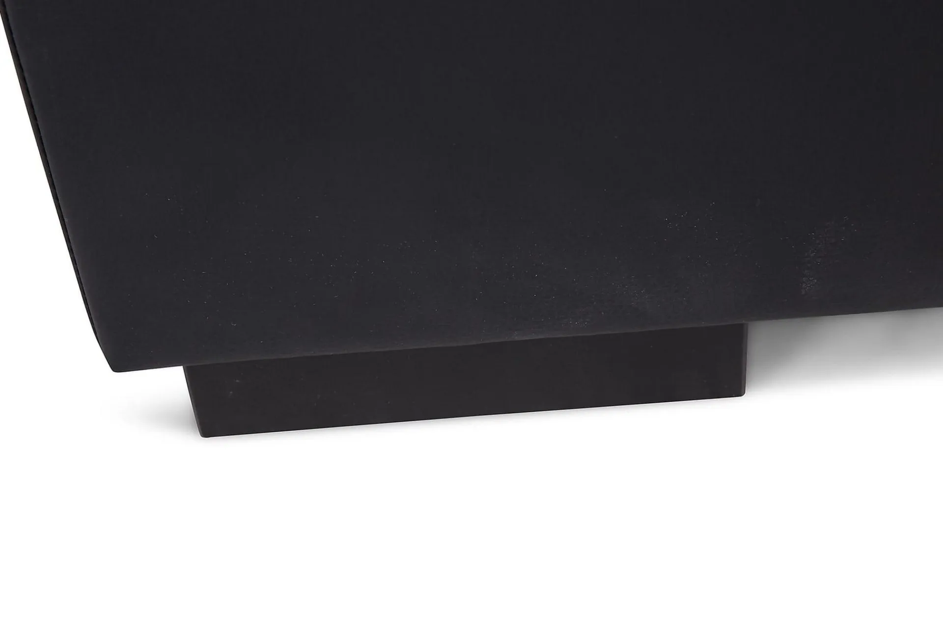 Basic Home Sofa Med Sjeselong-Crazy 4-seters Vendbar L-formet Sjeselongsofa i Kunstlær Svart