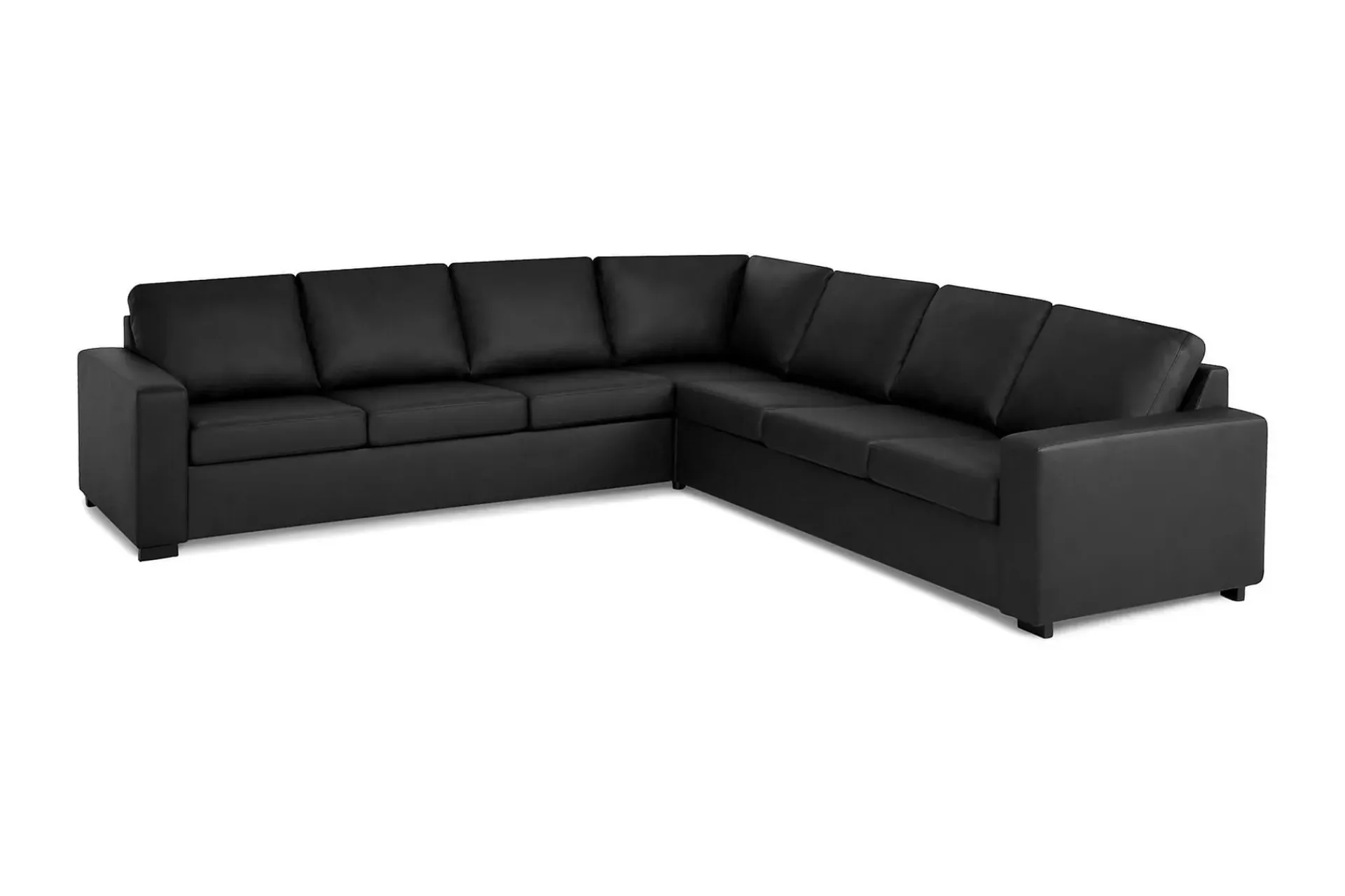 Basic Home Crazy 6-seters Vendbar L-formet X-Large Hjørnesofa i Kunstlær
