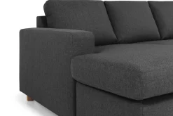 Basic Home Crazy 7-seters Vendbar U-formet XX-Large Hjørnesofa med Divan i Stoff