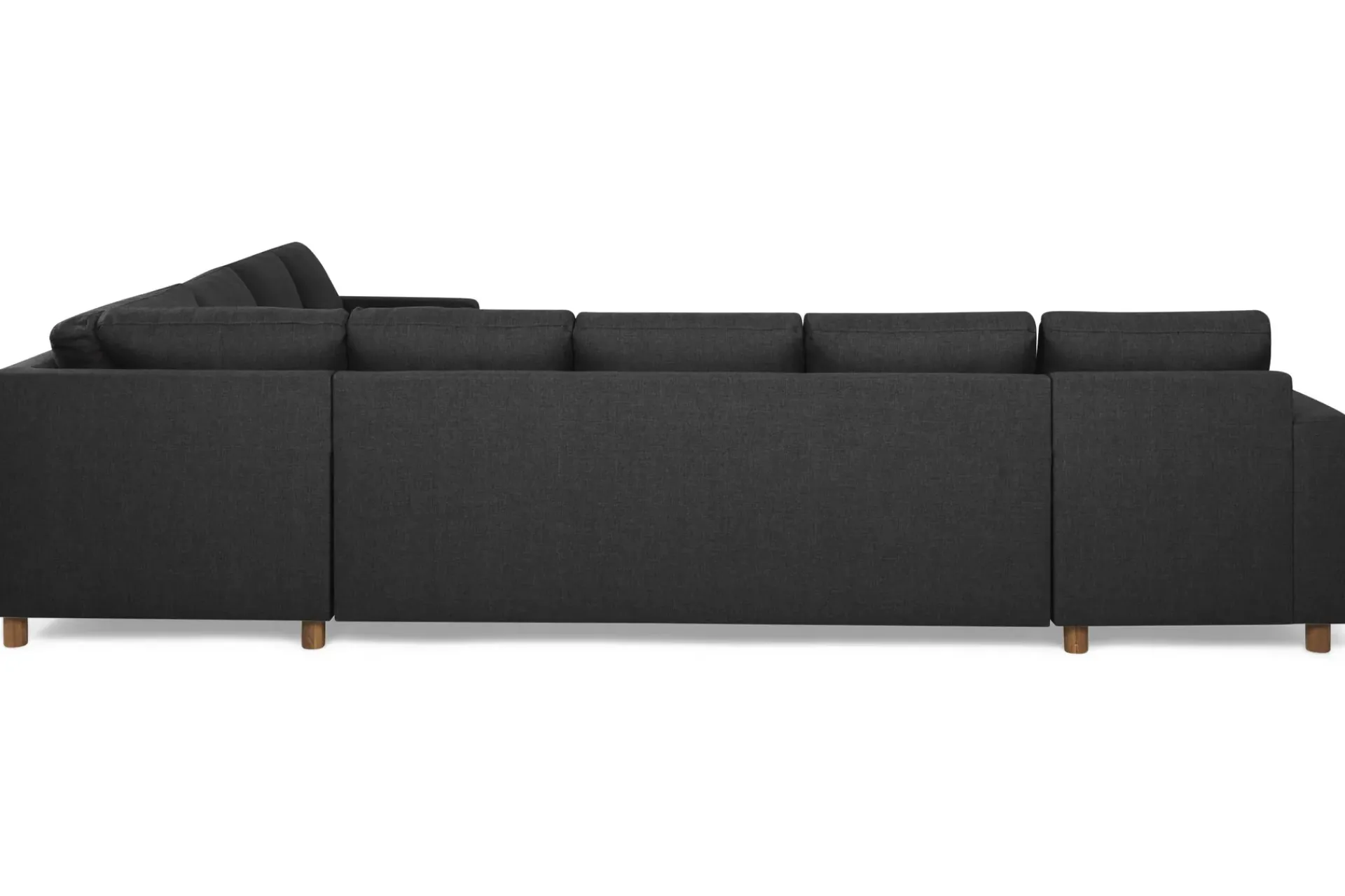 Basic Home Crazy 7-seters Vendbar U-formet XX-Large Hjørnesofa med Divan i Stoff