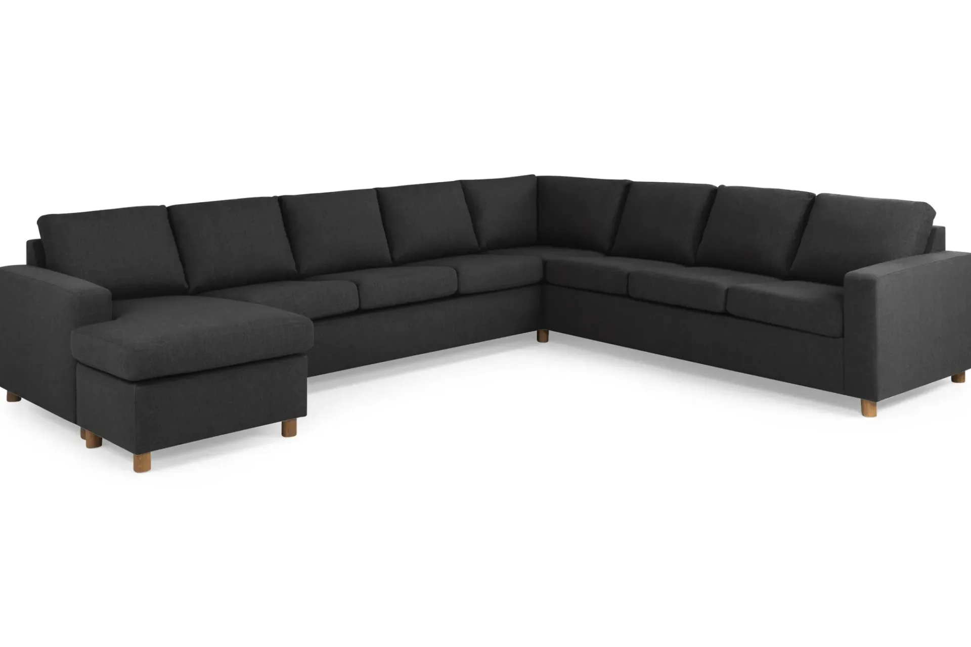 Basic Home Crazy 7-seters Vendbar U-formet XX-Large Hjørnesofa med Divan i Stoff