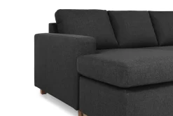 Basic Home Hjørnesofa-Crazy 7-seters Vendbar U-formet XX-Large Hjørnesofa med Divan i Stoff Grey
