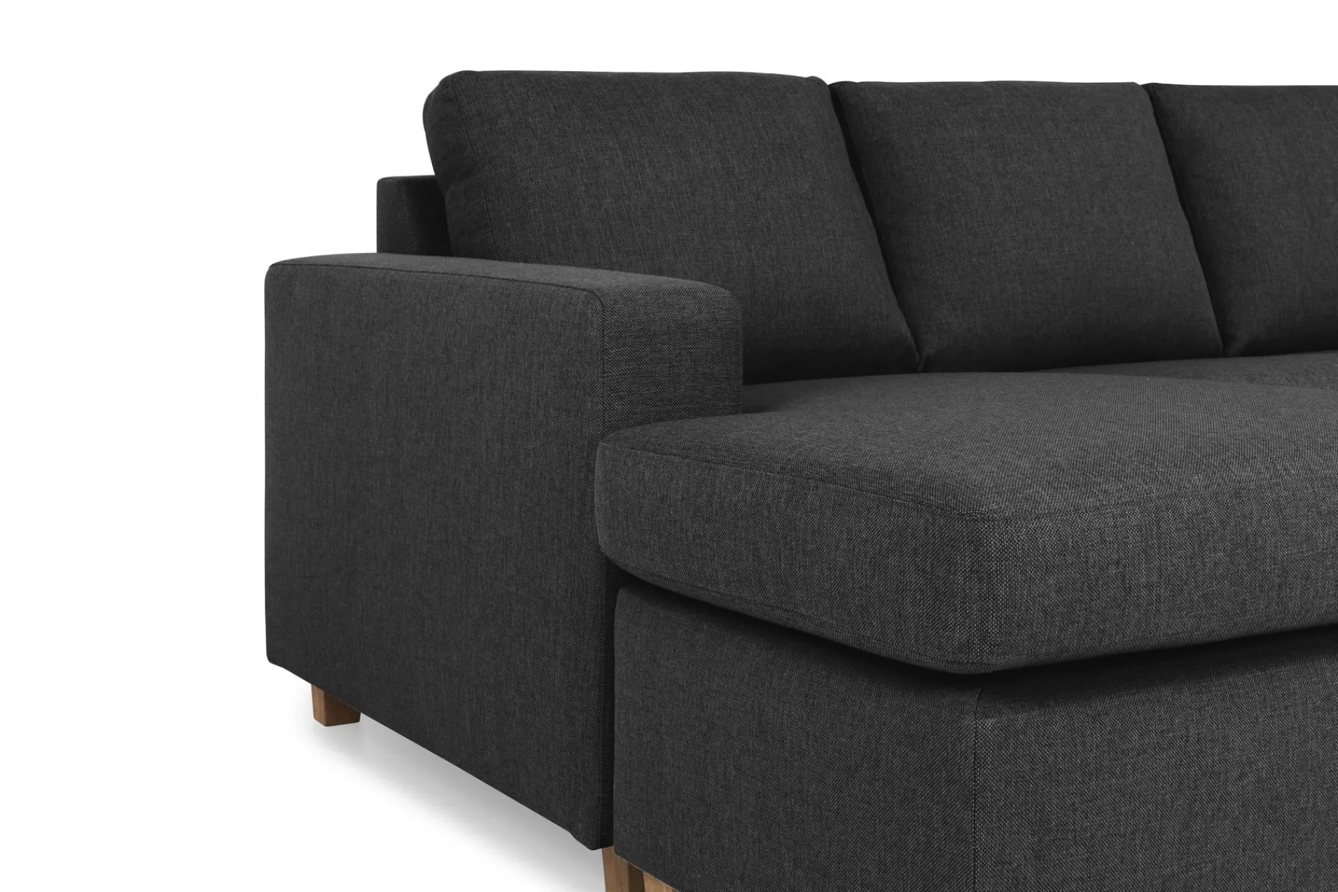 Basic Home Hjørnesofa-Crazy 7-seters Vendbar U-formet XX-Large Hjørnesofa med Divan i Stoff Grey