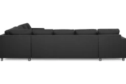 Basic Home Crazy 7-seters Vendbar U-formet XX-Large Hjørnesofa med Divan i Stoff
