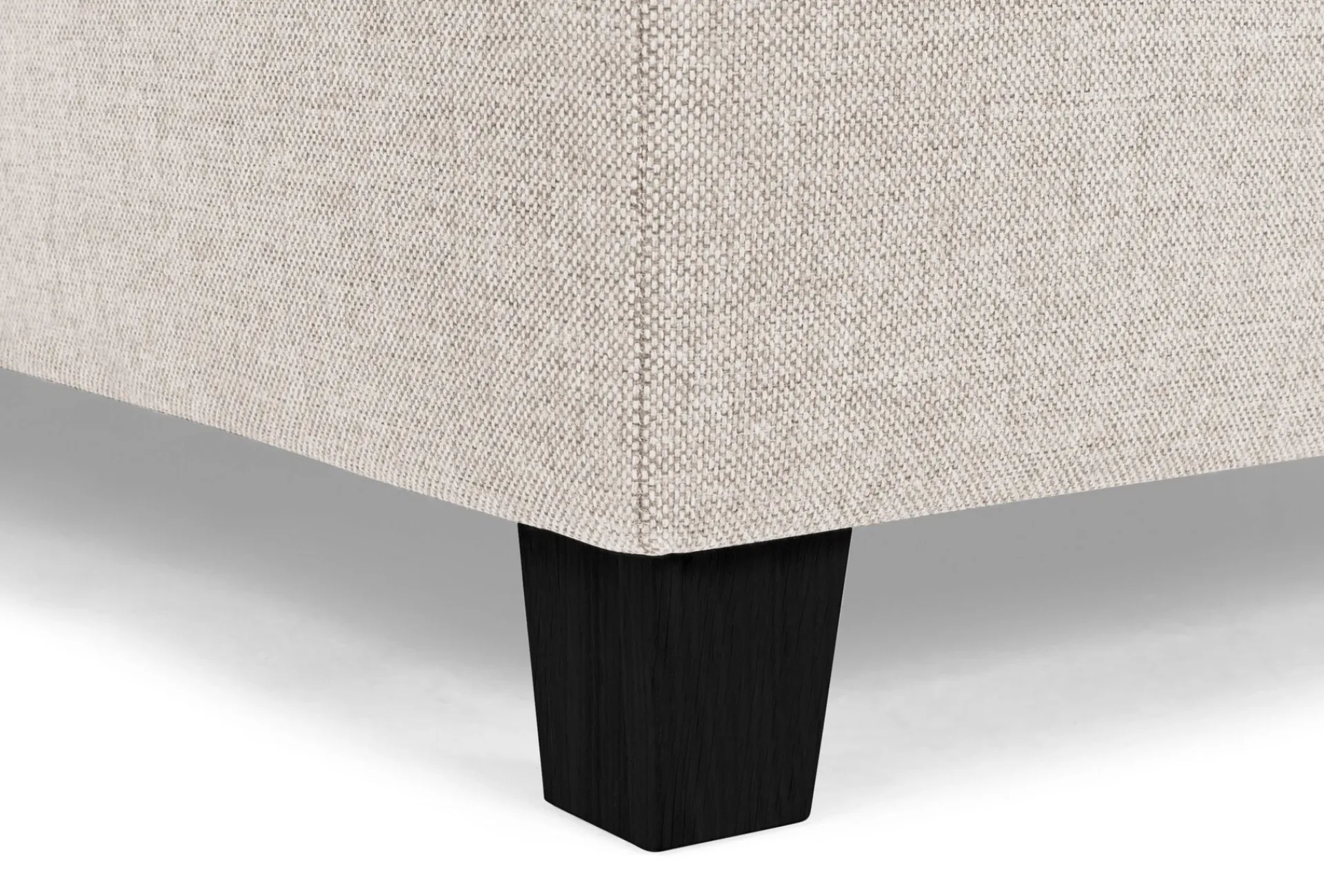 Basic Home Sofa Med Sjeselong-Crazy 4-seters Venstrevendt L-formet Sjeselongsofa i Stoff Beige