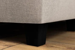 Basic Home Sofa Med Sjeselong-Crazy 4-seters Venstrevendt L-formet Sjeselongsofa i Stoff Beige