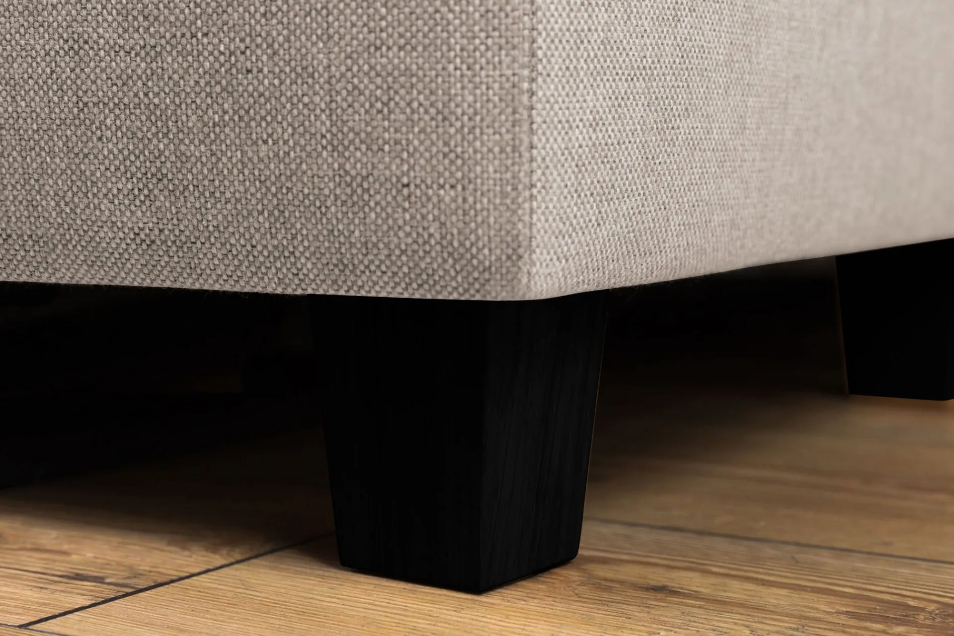 Basic Home Sofa Med Sjeselong-Crazy 4-seters Venstrevendt L-formet Sjeselongsofa i Stoff Beige